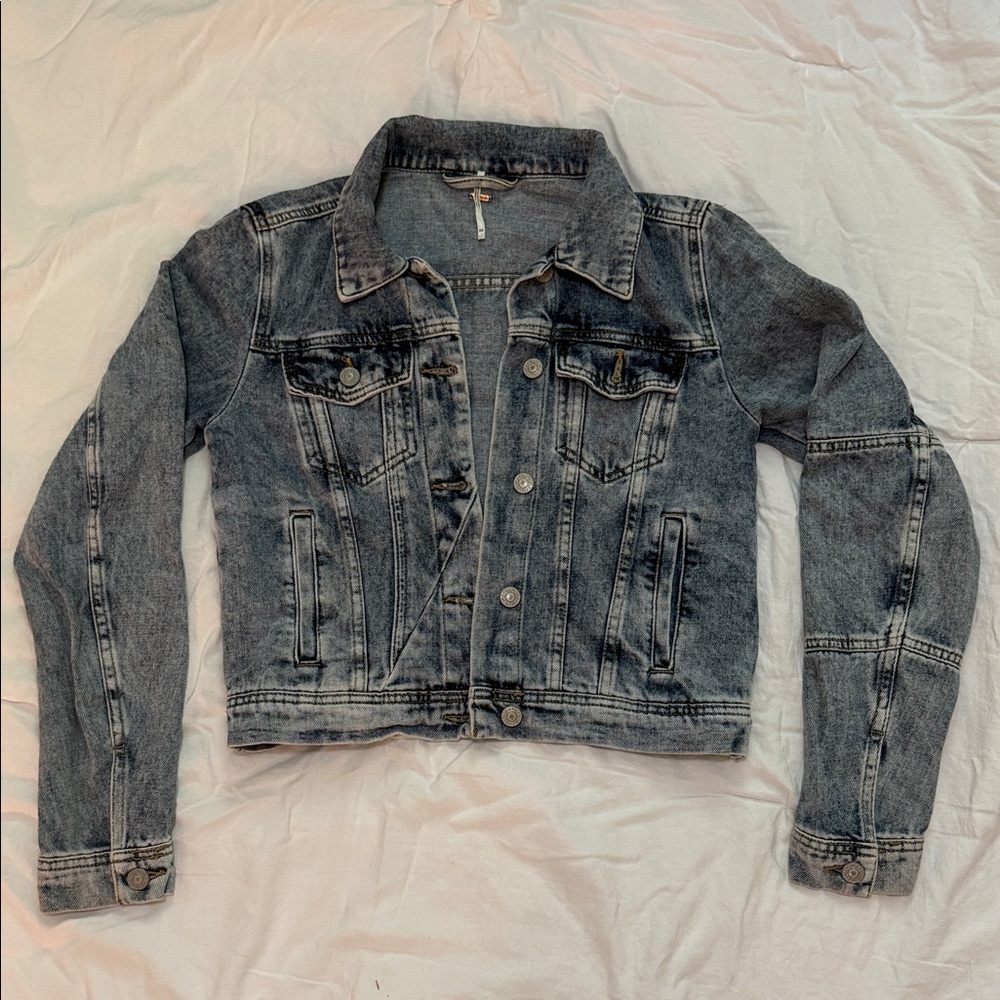 Free People Blue Jean Jacket